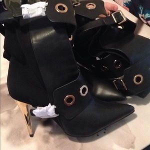 Thigh high stiletto boots